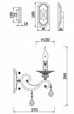 Бра Maytoni Grace RC247-WL-01-R в Можге - mozhga.mebel24.online | фото 2