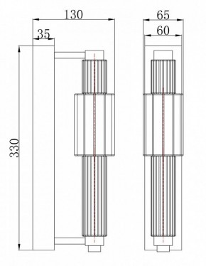 Бра Maytoni Verticale MOD308WL-L9CH3K в Можге - mozhga.mebel24.online | фото 3