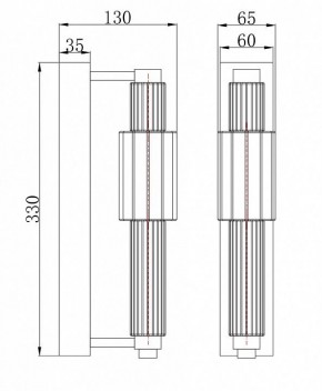 Бра Maytoni Verticale MOD308WL-L9GR3K в Можге - mozhga.mebel24.online | фото 3