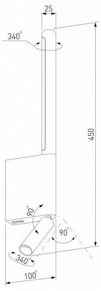 Бра с подсветкой Elektrostandard Sarca a066400 в Можге - mozhga.mebel24.online | фото 5