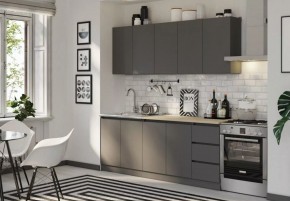 ЧЕЛСИ Кухонный гарнитур 2,0 м (Графит) в Можге - mozhga.mebel24.online | фото