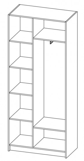 ДАРЬЯ Шкаф (Крафт серый/Крафт белый) гостиная в Можге - mozhga.mebel24.online | фото 6