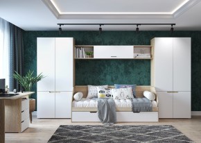 Детская АНТАЛИЯ (модульная) Сонома/Белый софт в Можге - mozhga.mebel24.online | фото