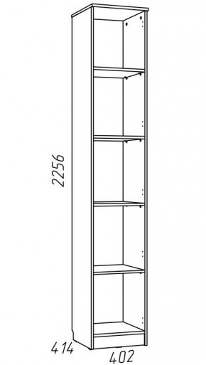 Детская Фанк Шкаф для книг НМ 013.03-01 М в Можге - mozhga.mebel24.online | фото 3