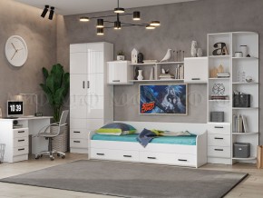 ВЕГА NEW Детская МДФ (модульная) Белый глянец/белый в Можге - mozhga.mebel24.online | фото