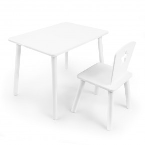 Детский комплект стол и стул «Звезда» Rolti Baby (белый/белый, массив березы/мдф) в Можге - mozhga.mebel24.online | фото