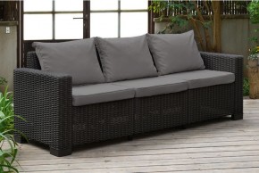 Диван Калифорния 3-х местный (California 3 Sofa), графит в Можге - mozhga.mebel24.online | фото 1