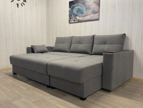 Диван угловой Комфорт-3 (НПБ+МДФ) велюр Galaxy Lite 26 в Можге - mozhga.mebel24.online | фото 3