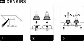DK3022-WH Встраиваемый светильник, IP 20, 10 Вт, GU5.3, LED, белый, пластик в Можге - mozhga.mebel24.online | фото 6