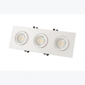 DK3023-WH Встраиваемый светильник, IP 20, 10 Вт, GU5.3, LED, белый, пластик в Можге - mozhga.mebel24.online | фото 3
