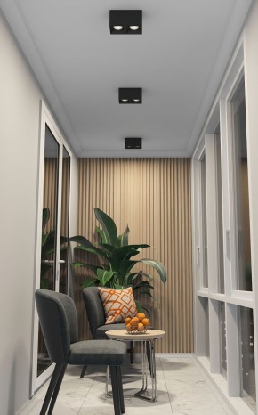 DK3085-BK+CH Светильник накладной IP 20, 10 Вт, GU5.3, LED, черный/хром, пластик в Можге - mozhga.mebel24.online | фото 2