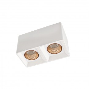 DK3085-WH+BR Светильник накладной IP 20, 10 Вт, GU5.3, LED, белый/бронзовый, пластик в Можге - mozhga.mebel24.online | фото 1