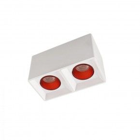 DK3085-WH+RD Светильник накладной IP 20, 10 Вт, GU5.3, LED, белый/красный, пластик в Можге - mozhga.mebel24.online | фото 1