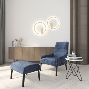 DK5035-SG Бра ROUND со светодиодом, IP20, 24W, 3000/4000/6500K, матовое золото, алюминий в Можге - mozhga.mebel24.online | фото