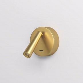 DK5072-SB Бра SHINE WALL со светодиодом, D104*H68, IP20, 3000К, 3W, RA?90, сатинированная латунь, алюминий в Можге - mozhga.mebel24.online | фото 2