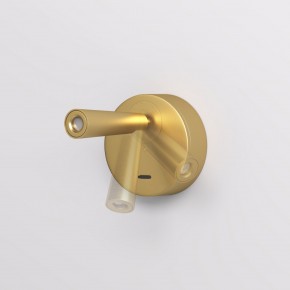 DK5072-SB Бра SHINE WALL со светодиодом, D104*H68, IP20, 3000К, 3W, RA?90, сатинированная латунь, алюминий в Можге - mozhga.mebel24.online | фото 3