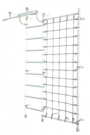 Дополнительная стойка к пристенному ДСК Pastel с сеткой для лазания, цв. белый в Можге - mozhga.mebel24.online | фото