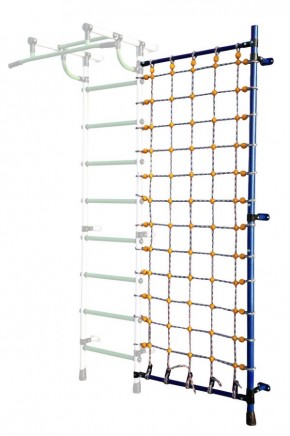 Дополнительная стойка к пристенному ДСК с сеткой для лазания, цв. синий в Можге - mozhga.mebel24.online | фото
