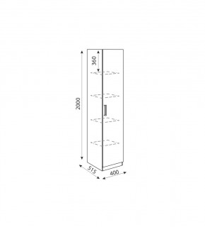 Дуглас (подростковая) М03 Пенал в Можге - mozhga.mebel24.online | фото 2