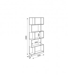 Дуглас (подростковая) М05 Стеллаж в Можге - mozhga.mebel24.online | фото 2