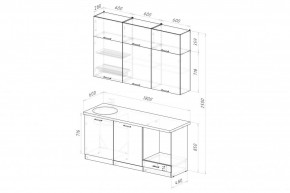 ДЮНА Кухонный гарнитур Макси 2 1800 мм в Можге - mozhga.mebel24.online | фото 2
