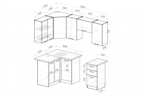 ДЮНА Кухонный гарнитур Оптима 5 (1200*2000 мм) в Можге - mozhga.mebel24.online | фото 2