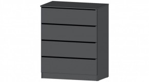 ЭЛЕГАНТ Комод 4 ящика (графит) в Можге - mozhga.mebel24.online | фото