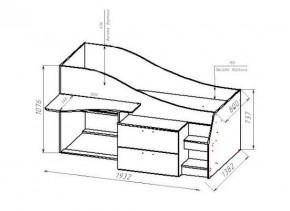 ГЕОМЕТРИЯ ГМТ.03 Кровать - чердак 800 в Можге - mozhga.mebel24.online | фото 2