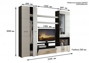 Гостиная Альфа МДФ (Венге/Белый глянец) в Можге - mozhga.mebel24.online | фото 3