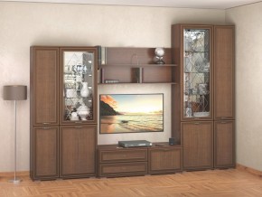 Гостиная-горка Ливорно орех в Можге - mozhga.mebel24.online | фото 1