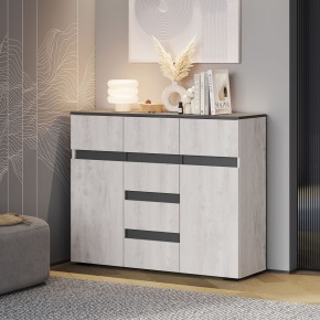 Гостиная Мрия (модульная) Бетон пайн светлый/Графит в Можге - mozhga.mebel24.online | фото 17