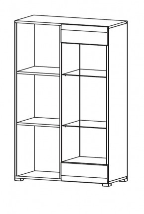 Гостиная НЕНСИ (модульная) Крафт золотой/Белый глянец в Можге - mozhga.mebel24.online | фото 9