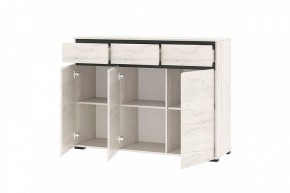 ГРЕТТА Комод 3С3Я 3дв, 3ящ (дуб крафт) в Можге - mozhga.mebel24.online | фото 2