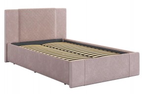 ХЛОЯ Кровать 1200 с основанием (нежно-розовый велюр) в Можге - mozhga.mebel24.online | фото