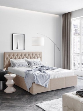 Интерьерная Кровать Октавия Бежевый 1400x2000 в Можге - mozhga.mebel24.online | фото