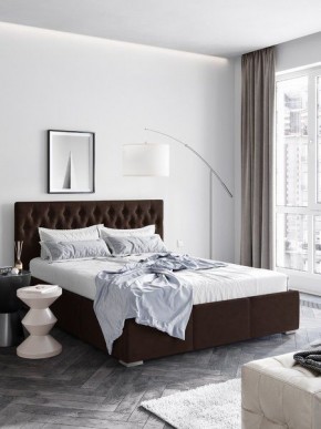 Интерьерная Кровать Октавия Коричневый  1400x2000 в Можге - mozhga.mebel24.online | фото