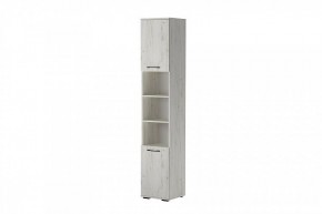 ИТАЛИЯ П-400 Пенал 2дв. (дуб крафт белый) в Можге - mozhga.mebel24.online | фото 2