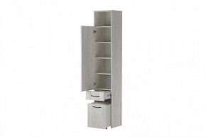 ИТАЛИЯ П1Я-400 Пенал с пуфом  (дуб крафт белый) в Можге - mozhga.mebel24.online | фото 2