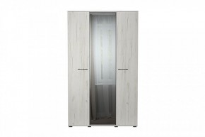 ИТАЛИЯ ШК-1300 Шкаф 3дв с зеркалом (дуб крафт белый) в Можге - mozhga.mebel24.online | фото 1