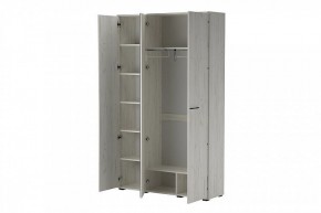 ИТАЛИЯ ШК-1300 Шкаф 3дв с зеркалом (дуб крафт белый) в Можге - mozhga.mebel24.online | фото 2