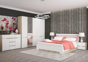 Комод 1200 АНТАЛИЯ (Сонома/Белый софт) в Можге - mozhga.mebel24.online | фото 3
