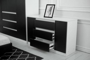 Комод 1200 Парус (Белый/Графит) в Можге - mozhga.mebel24.online | фото 3