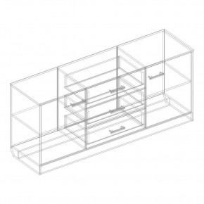 Комод 2 ств. с 3 ящиками "Милана" в Можге - mozhga.mebel24.online | фото 2