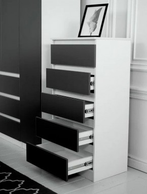 Комод 600 Парус (Белый/Графит) в Можге - mozhga.mebel24.online | фото 2