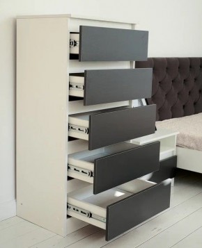 Комод 600 Парус (Белый/Графит) в Можге - mozhga.mebel24.online | фото 3