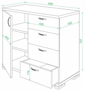 Комод Домино ТБ-4МН в Можге - mozhga.mebel24.online | фото 2