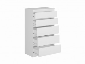 Комод КАСТОР с пятью ящиками, цвет белый в Можге - mozhga.mebel24.online | фото 2