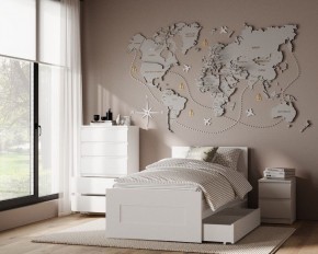 Комод КАСТОР с пятью ящиками, цвет белый в Можге - mozhga.mebel24.online | фото 3