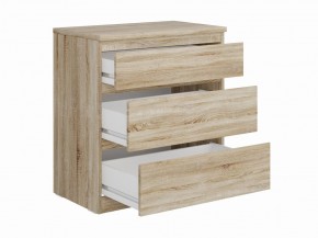 Комод КАСТОР с тремя ящиками, цвет Дуб Сонома в Можге - mozhga.mebel24.online | фото 2