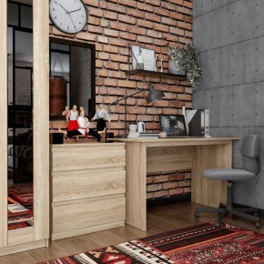 Комод КАСТОР с тремя ящиками, цвет Дуб Сонома в Можге - mozhga.mebel24.online | фото 3